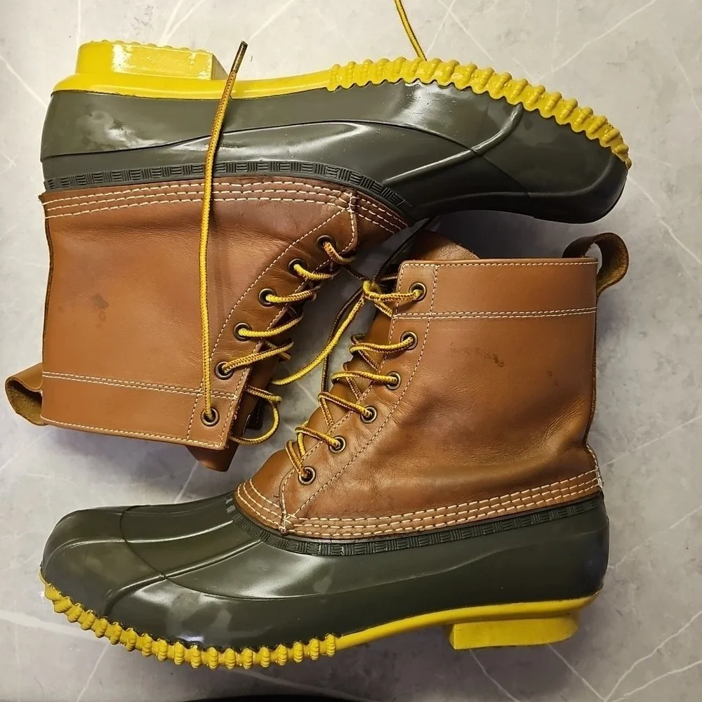 Lands End SnowFlurry Winter Duck Boots, Mens SZ 11D, UK 10, EU 44.5 Style V2442